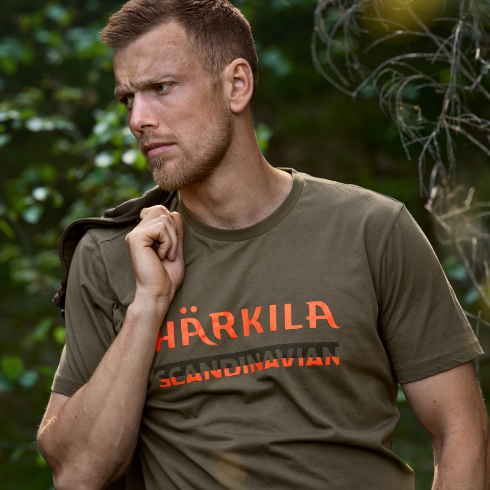 T-shirt Scandinavian Gape Leaf Orange - Härkila