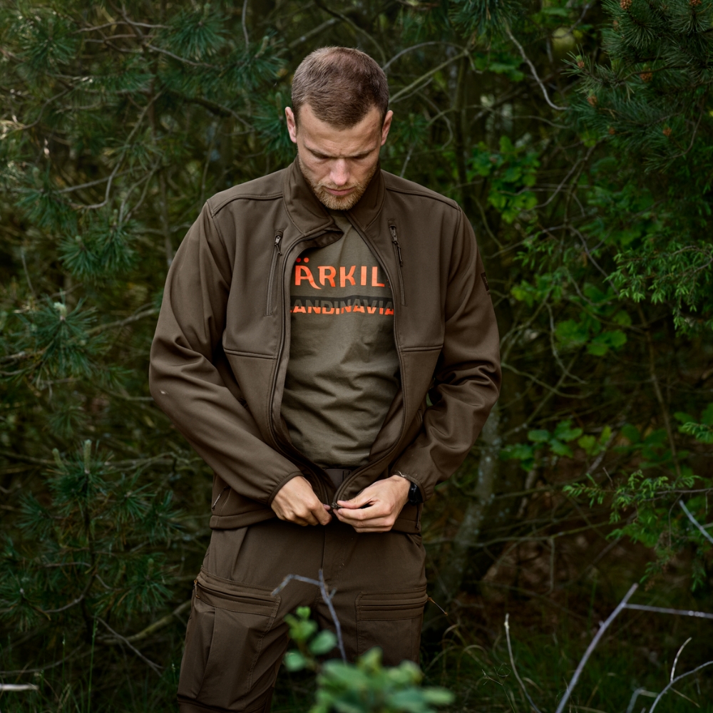 T-shirt Scandinavian Gape Leaf Orange - Härkila