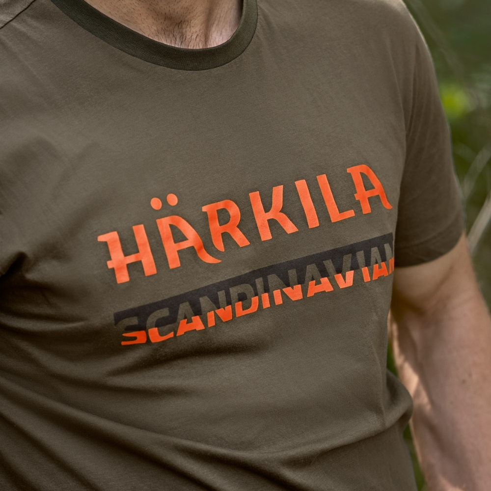 T-shirt Scandinavian Gape Leaf Orange - Härkila