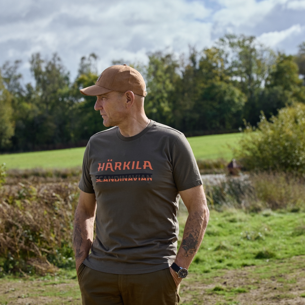 T-shirt Scandinavian Gape Leaf Orange - Härkila