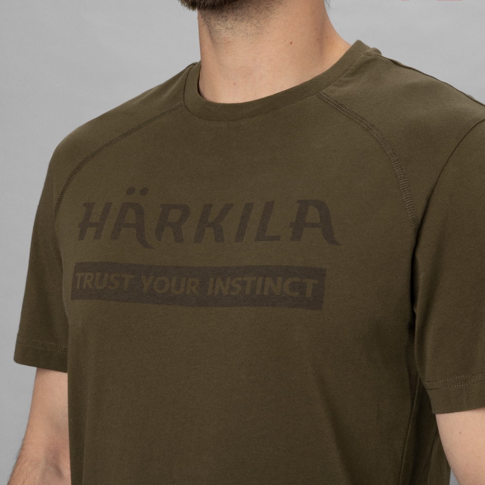 T-shirt Logo S/S Willow Green - Härkila