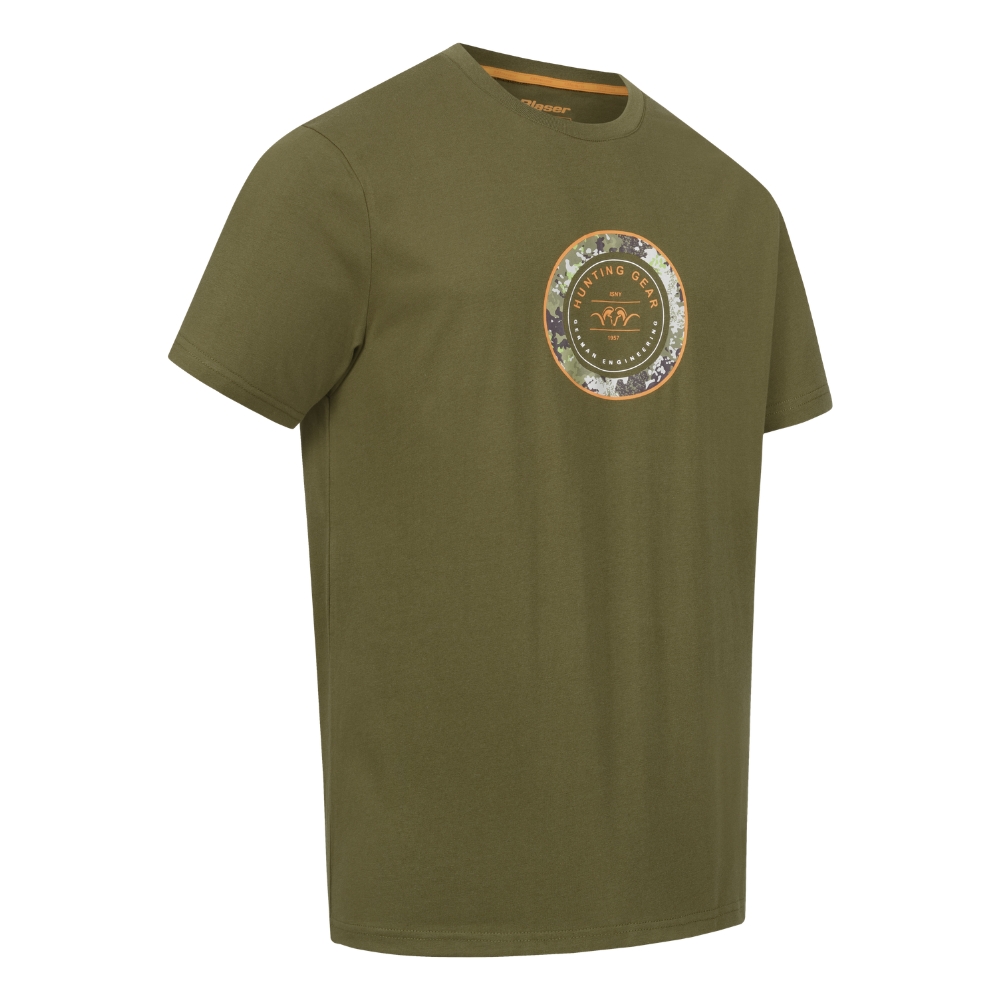 T-shirt Homme Blaser Argali Ring T 26 - Dunkel Oliv