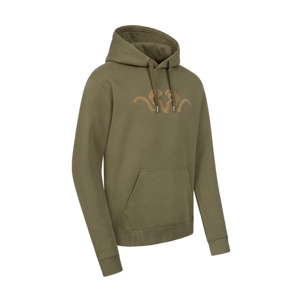 Sweat à Capuche Homme Blaser Argali Outline 26 - Vert Kaper