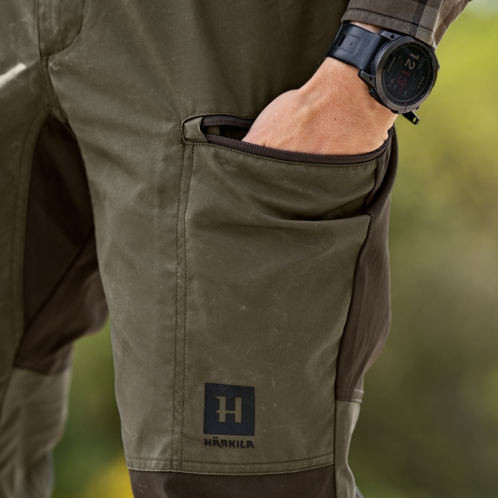 Pantalon Härkila Fjell - Grape Leaf/Willow Green
