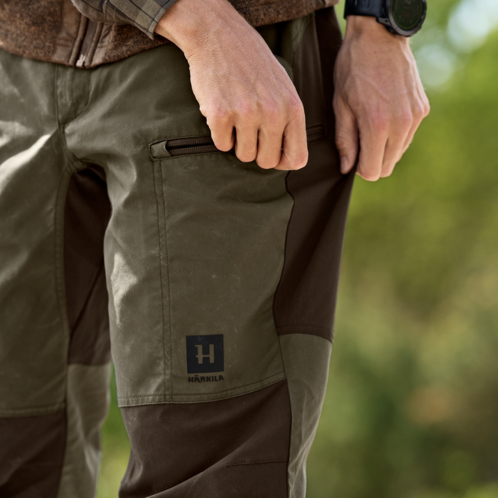 Pantalon Härkila Fjell - Grape Leaf/Willow Green