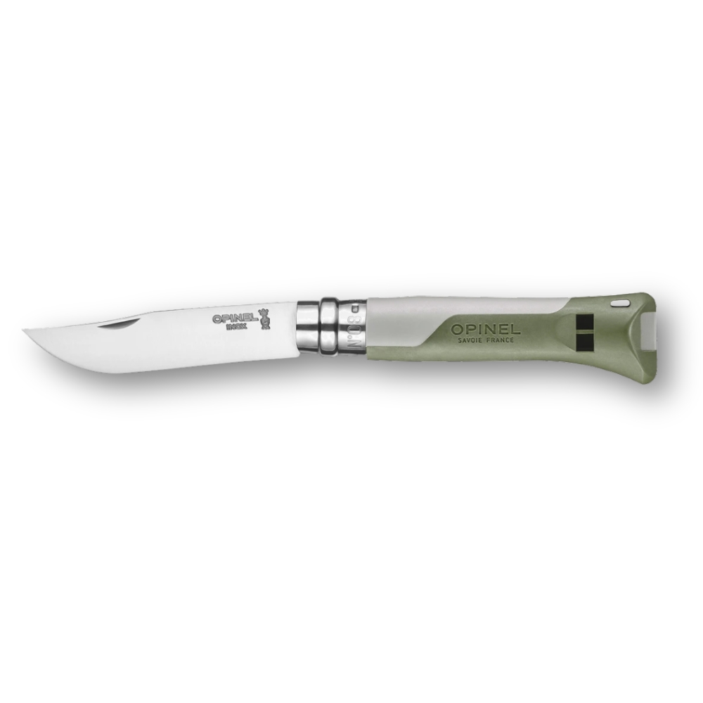 Opinel N08 Horizon Kaki Gris - Couteau Outdoor & Chasse