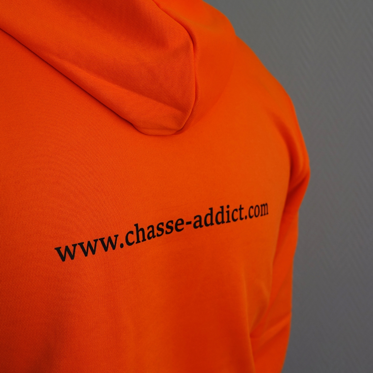 Sweat à Capuche Chasse Addict Signature Safety Orange HV