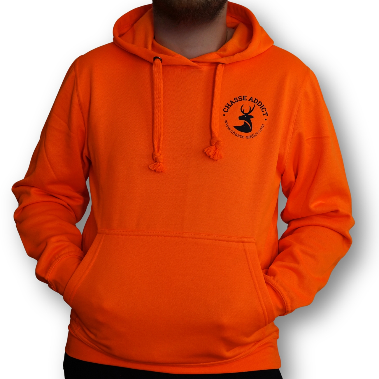 Sweat � Capuche Chasse Addict Signature Safety Orange HV