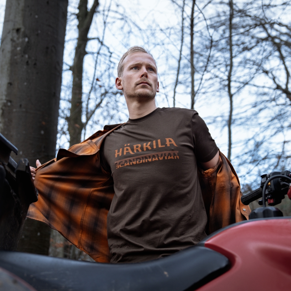  T-Shirt Scandinavian Härkila Shadow brown