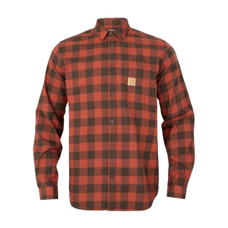 Chemise H�rkila Scandinavian L/S - Autumn Orange Check