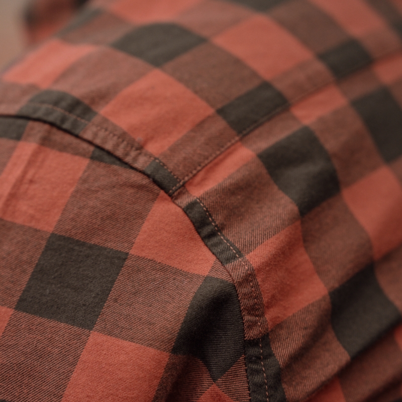 Chemise Härkila Scandinavian L/S - Autumn Orange Check