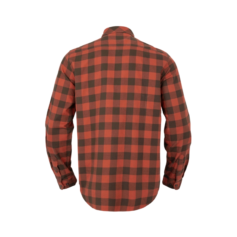 Chemise Härkila Scandinavian L/S - Autumn Orange Check