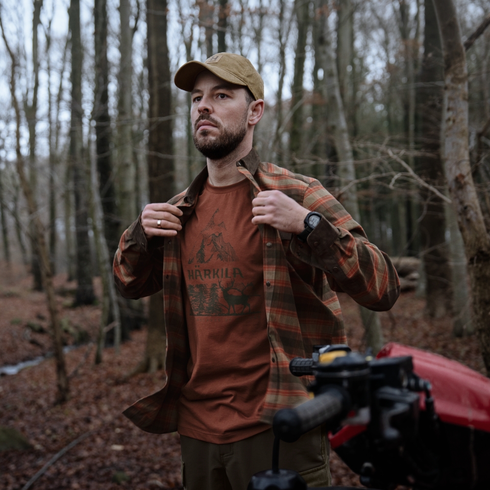 T-Shirt Härkila Nature S/S - Autumn Orange