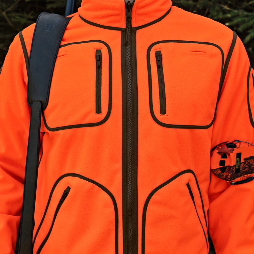 Veste Polaire Réversible Härkila Kamko Blaze Orange / Vert
