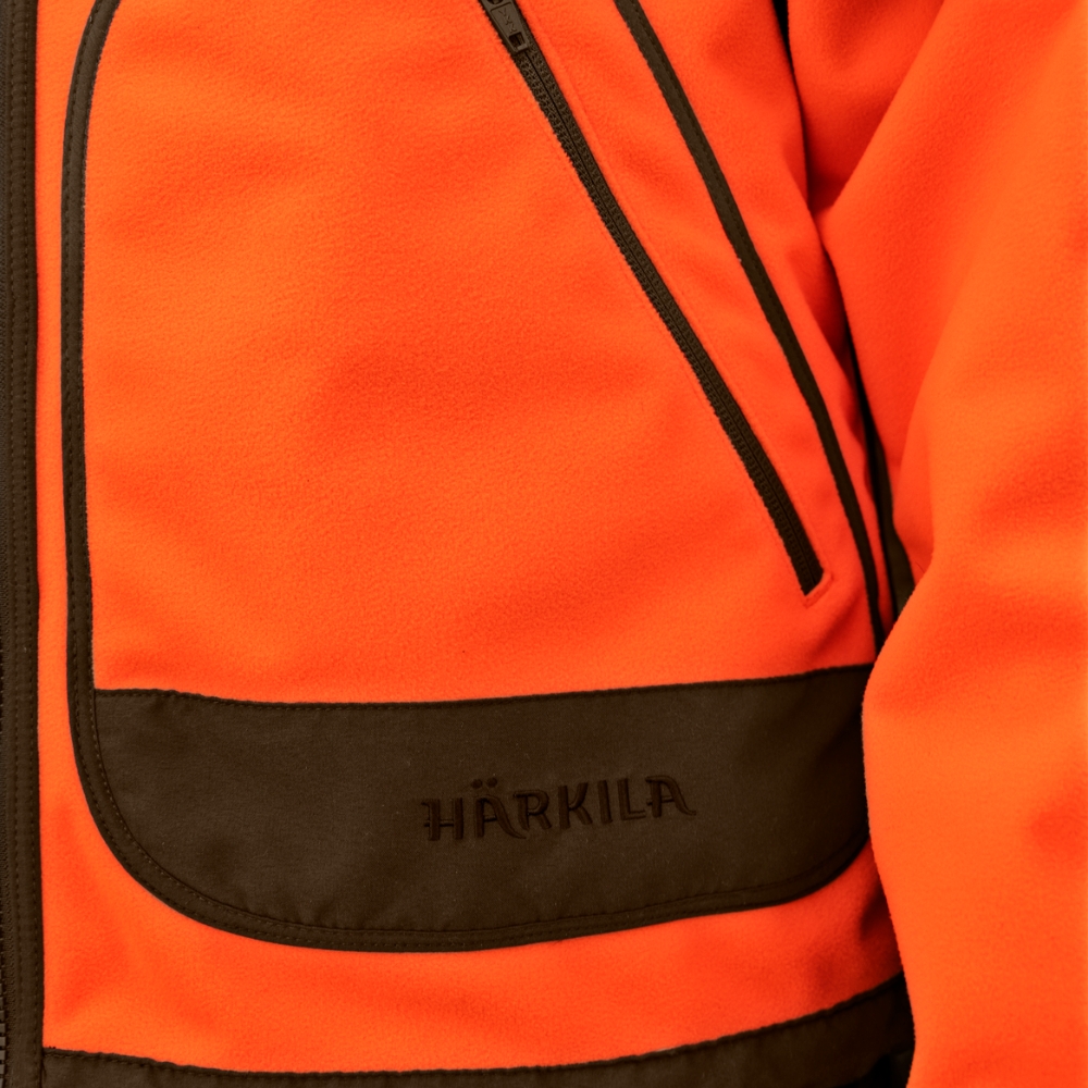 Veste Polaire Réversible Härkila Kamko Blaze Orange / Vert