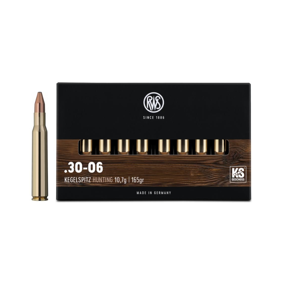 Munitions RWS .30-06 Springfield KS 10,7g 165 Gr - Boite de 20