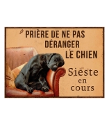 Plaque Humoristique Ne pas dranger le chien