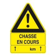 Panneau : Chasse en Cours