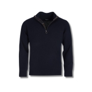 Pull Holden Half zip Bleu - Barbour