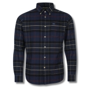 Chemise Lutsleigh Tartan Cord Navy Marl - Barbour