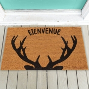 Paillasson Bois de cerf Bienvenue