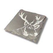 Sous-verres Cerf en ardoise