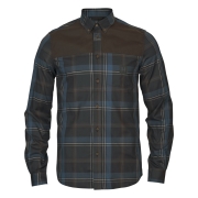 Chemise Anker L/S Dark Navy - Chasse Addict