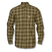 Chemise Scandinavian L/S Dark Olive - Hrkila