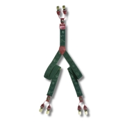 Bretelles pour pantalon Imprims cerf, canard ... Vert - Riserva