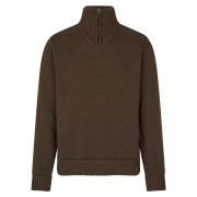 Pull Haze coupe-vent en tricot Dark Brown - Seeland