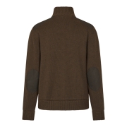 Pull Haze coupe-vent en tricot Dark Brown - Seeland