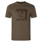 T-shirt H-Logo S/S Major Brown - Hrkila
