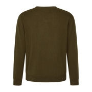 Pull Col en V Pine en laine Mérinos Vert - Seeland