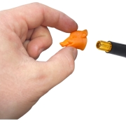 Bouchon de valve de pneu Tte de Sanglier orange chasse