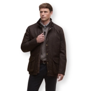 Veste Hereford Tweed Wool Rustic Brown - Barbour