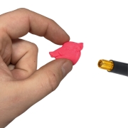 Bouchon de valve T�te de Sanglier Rose Fluo - Chasse