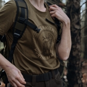 T-Shirt Femme Härkila Stag Badge S/S - Vert