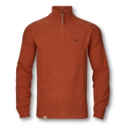 Pull Vincent Merino Half Zip - Bombay Brown Orange