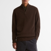 Pull Holden Half Zip Knitted Jumper Barbour – Dark Oak