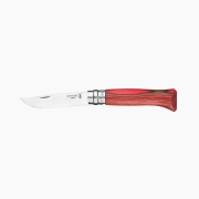 couteau N08 Bouleau Lamell Rouge - Opinel