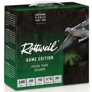 Pack 100 Cartouches Rottweil Game Edition Pigeon 30gr 20/70